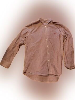 Chaps Red Gingham Button-Down Shirt